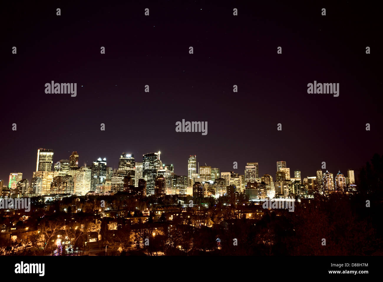 Night Shots Calgary Alberta Canada Stock Photo - Alamy