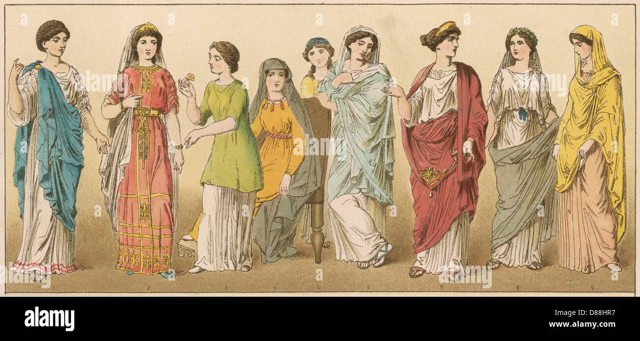 Ancient Roman Women Stock Photo