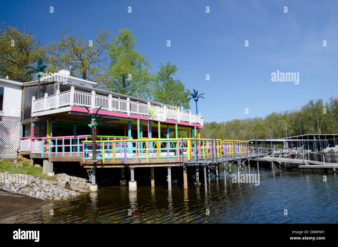 Kentucky, Kuttawa, Lake Barkley, Buzzard Rock marina Stock Photo Alamy