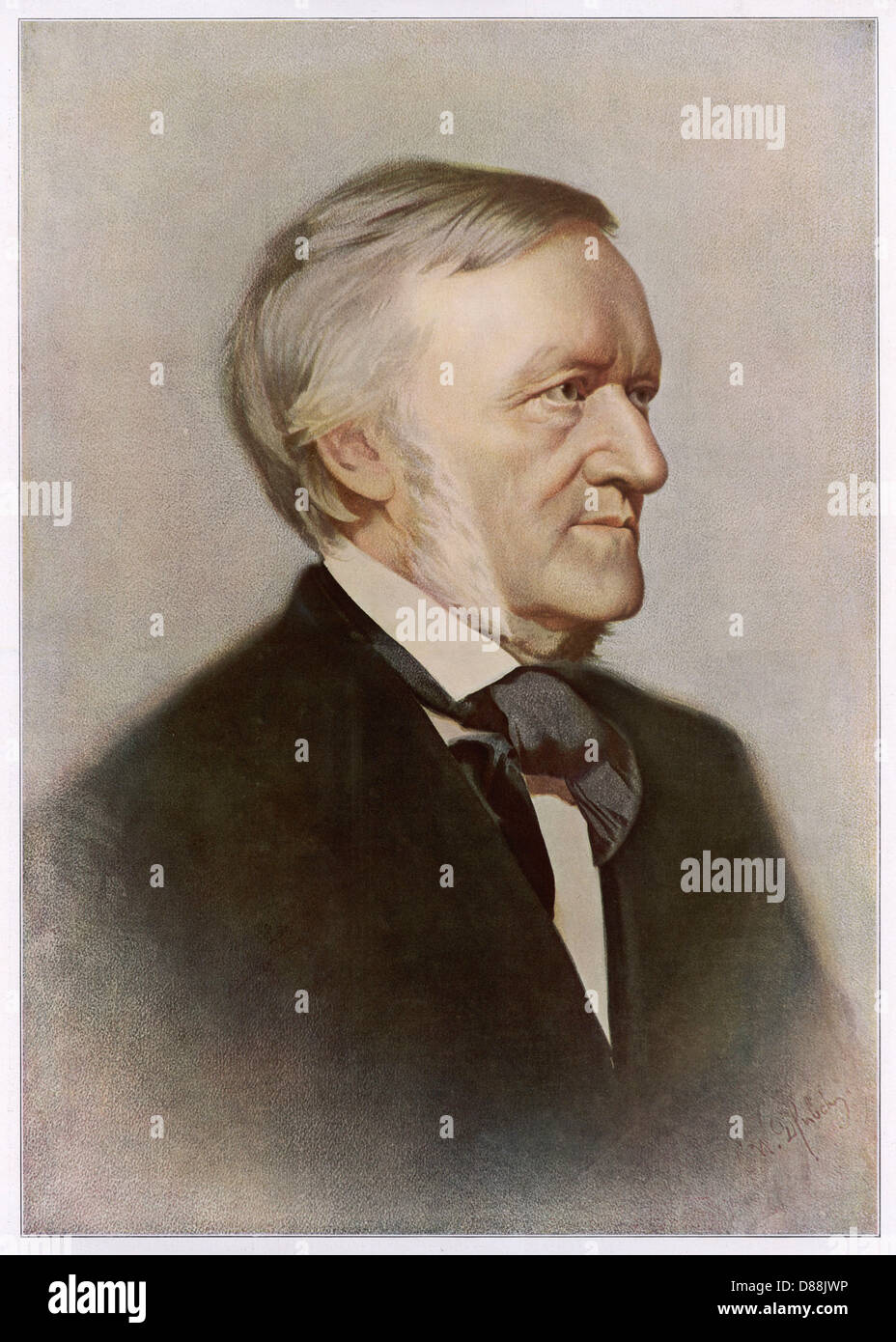Richard Wagner - German Composer, theatre director and condu Stock Photo