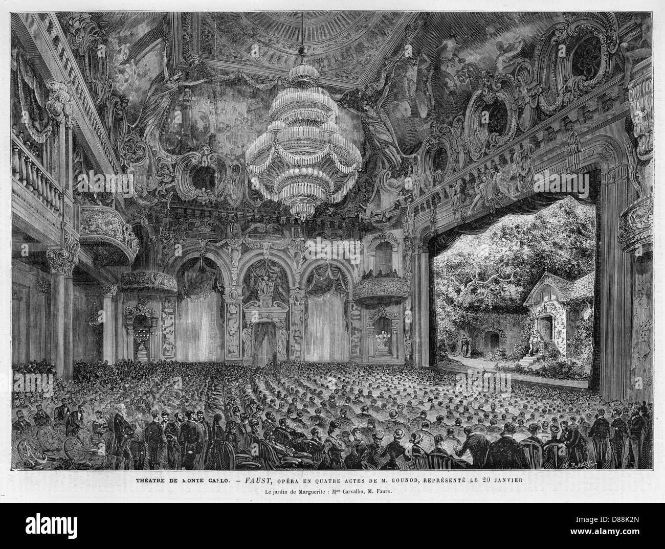 THEATRE/MONTE CARLO 1880 Stock Photo Alamy