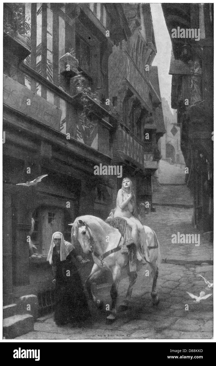 Myth Lady Godiva Stock Photo Alamy