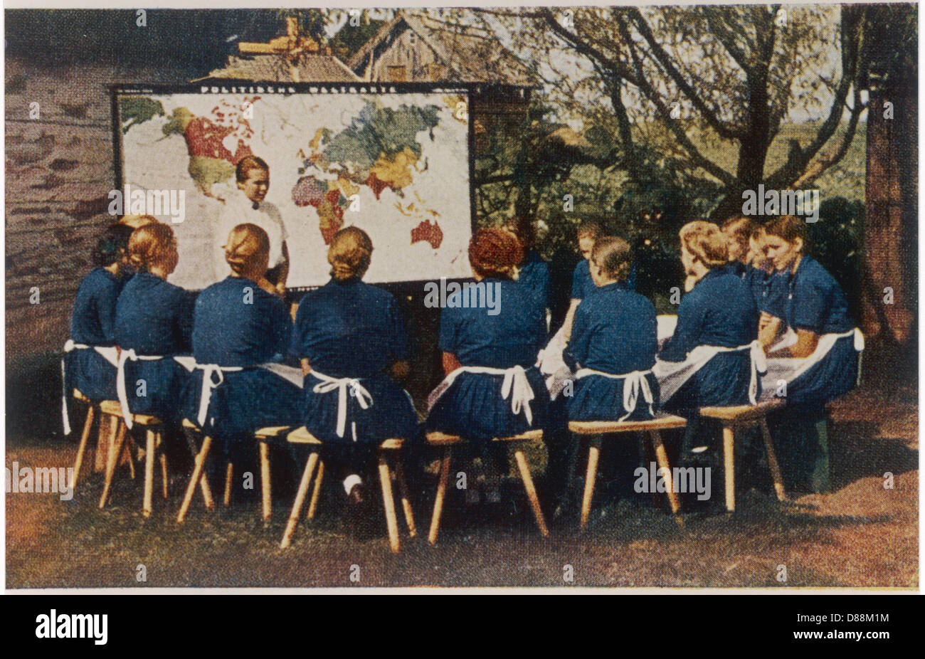 Training Girls In Nazism Stock Photo