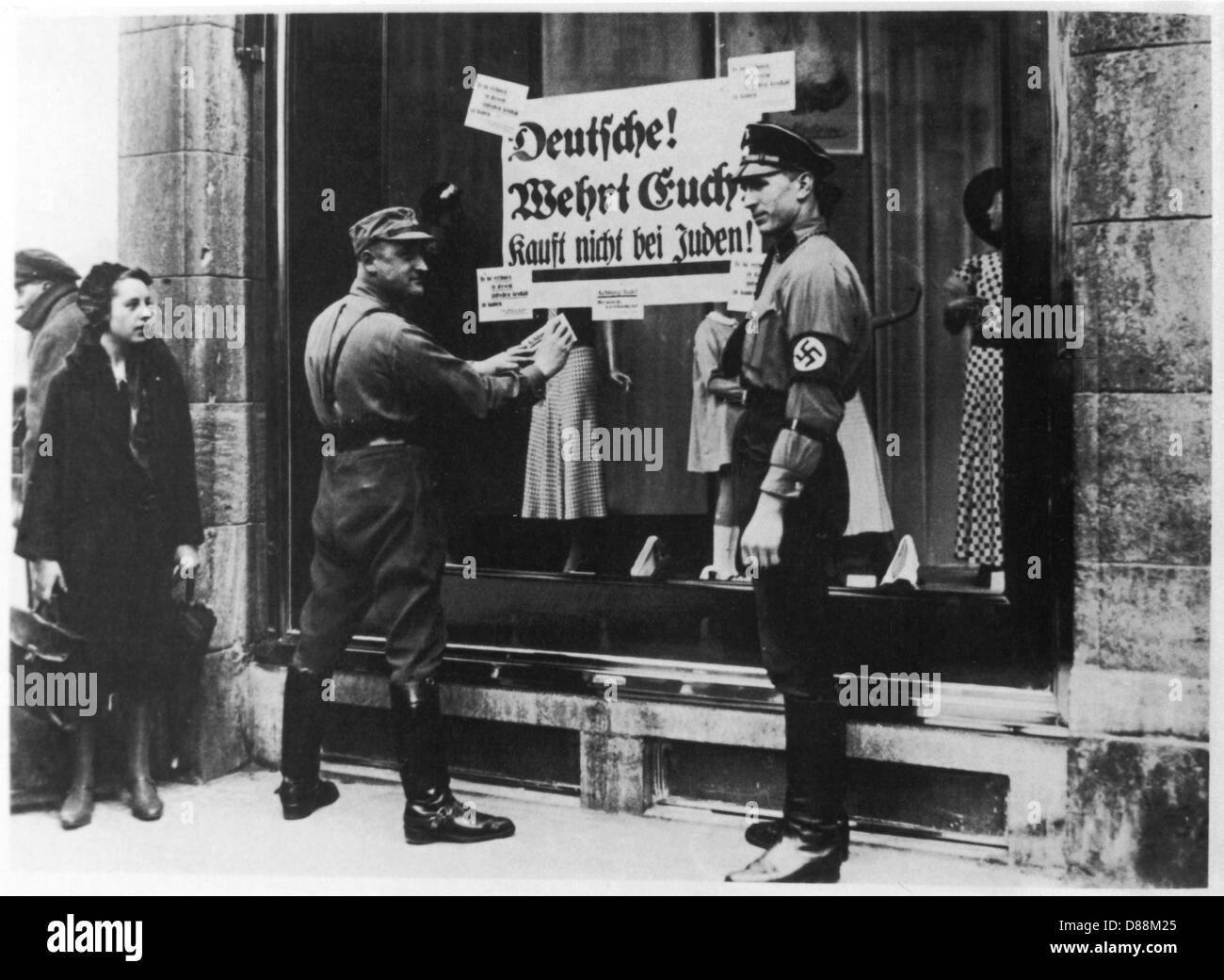 Jewish Shop Boycott Stock Photo