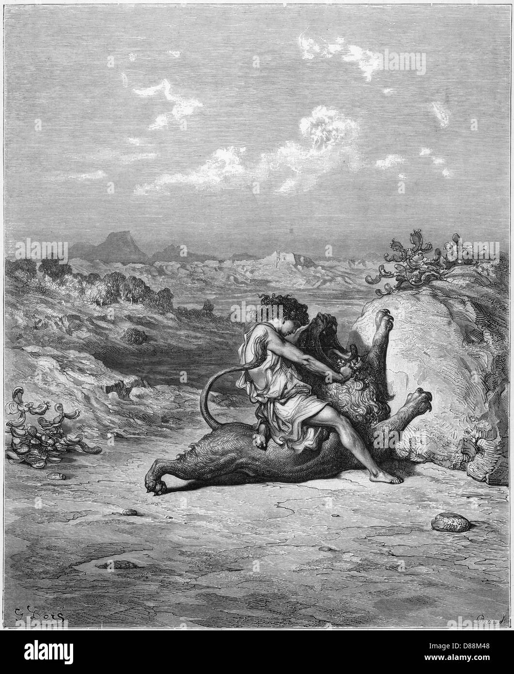 David or samson and the lion hires stock photography and images Alamy