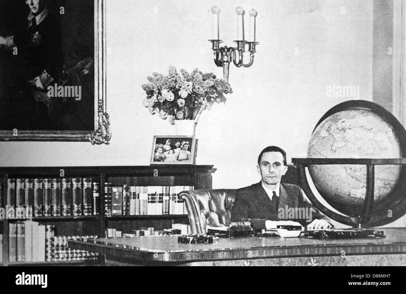 Goebbels At His Desk Stock Photo