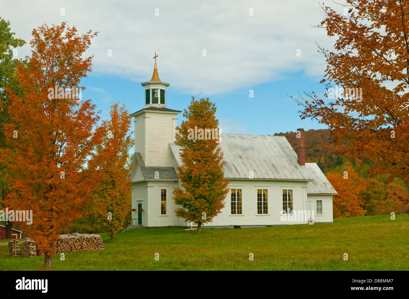 Church at East Albany, Vermont, USA Stock Photo Alamy