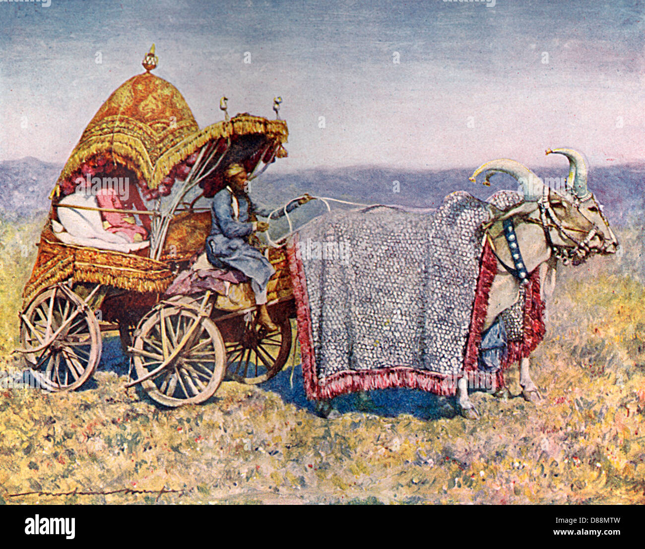 Indian Marriage Cart Stock Photo