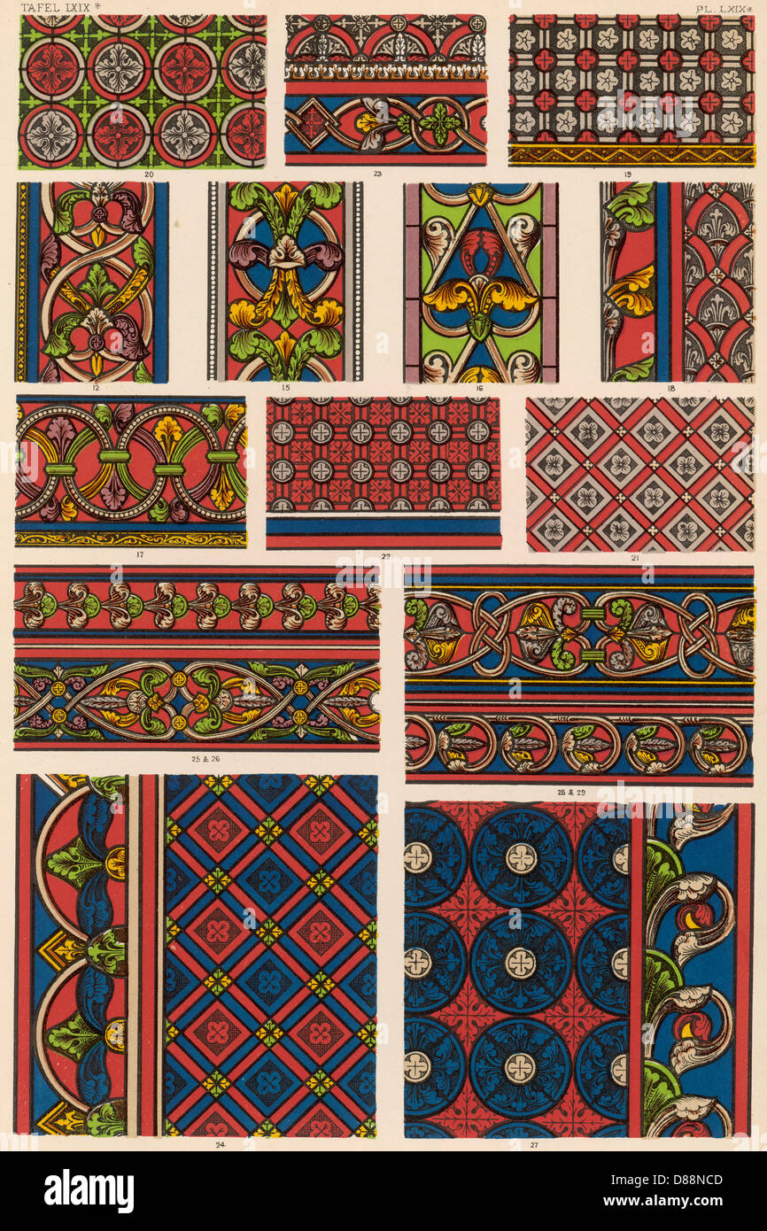 Stained Glass Examples Stock Photo Alamy