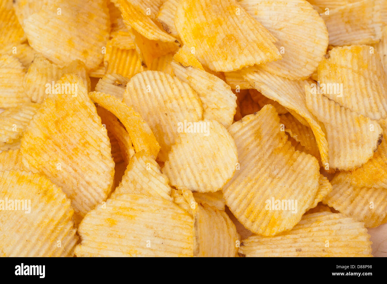 composition of potato chips background Stock Photo Alamy