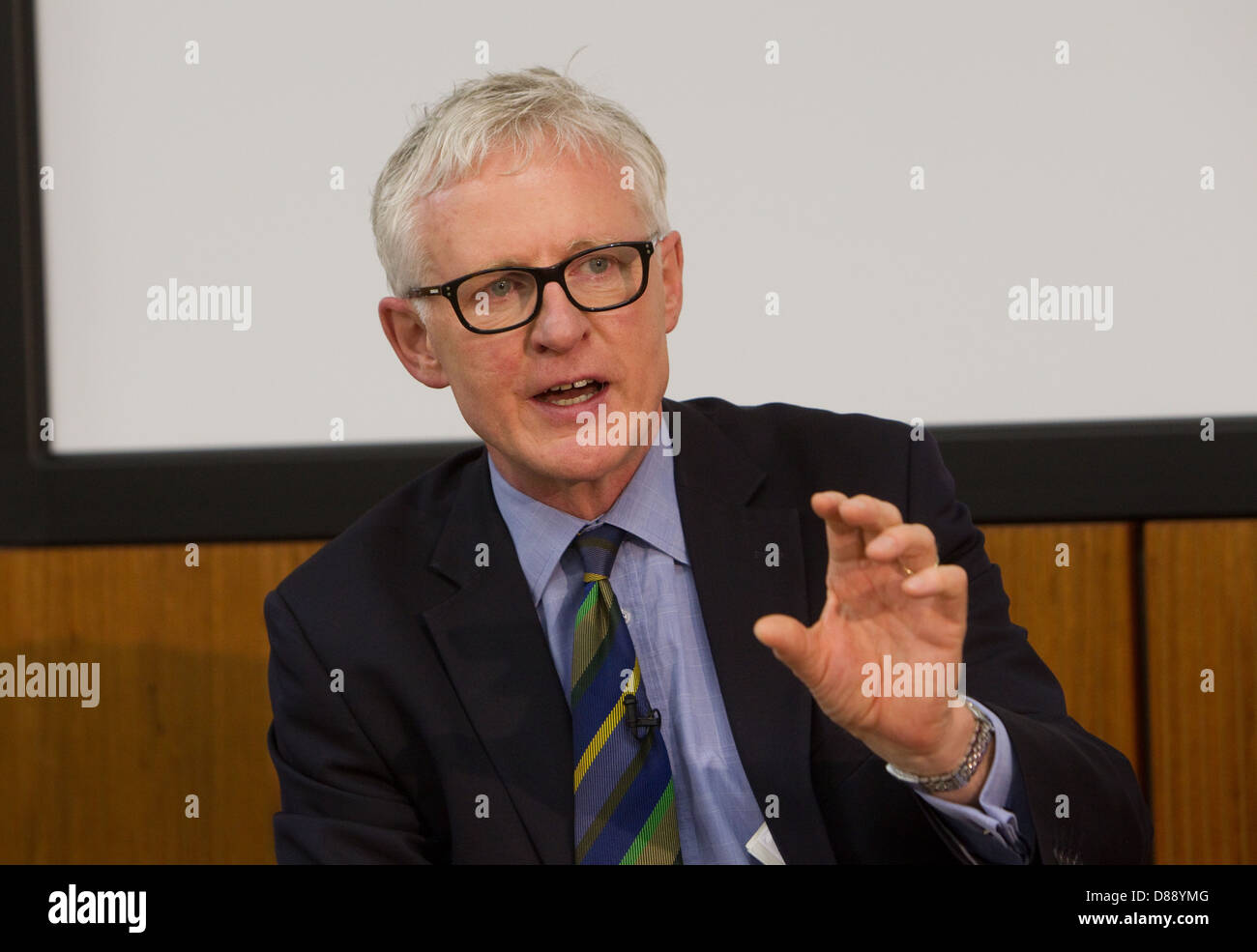 Norman Lamb,Lib Dem MP North Norfolk,  Minister of state for care and support at the King's Fund in Cavendish Square Stock Photo