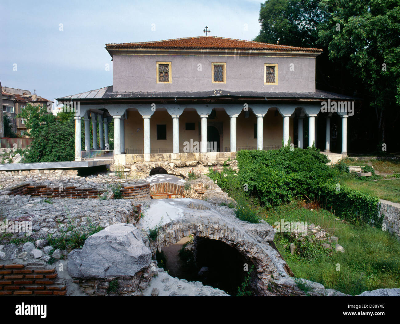 Varna Bulgaria St Anastasius Orthodox Church Site Of Roman Baths 1602 Stock Photo