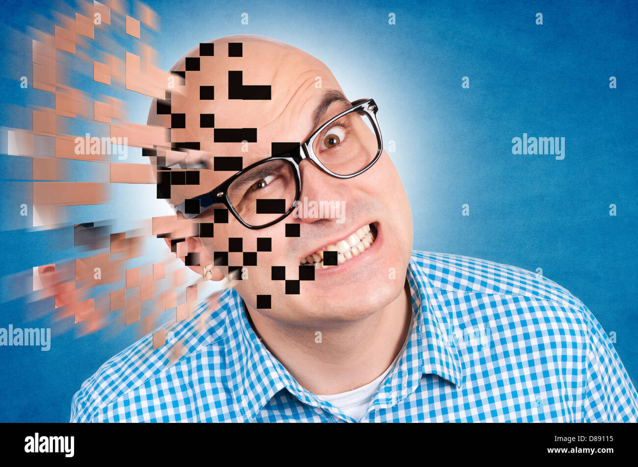 Funny man head explosion hi-res stock photography and images - Alamy
