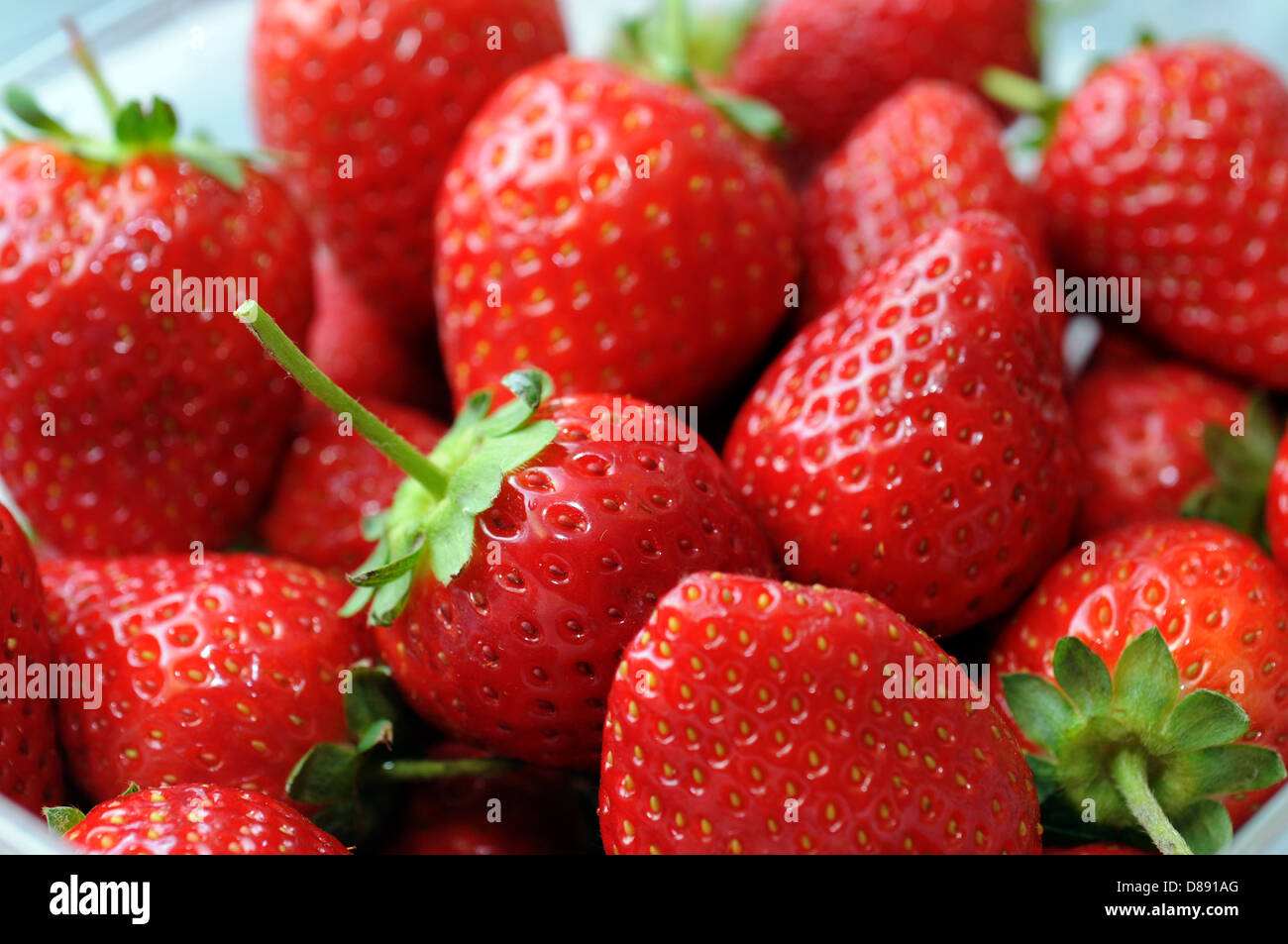 Fresh Ripe Perfect Strawberries Background Stock Photo - Alamy