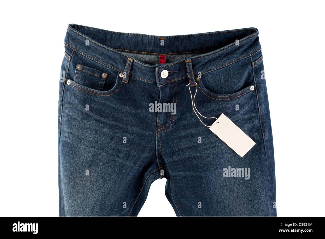 Paper Tag On Jeans, Branded Label On New Pants Stock Photo, Picture and  Royalty Free Image. Image 76938218.