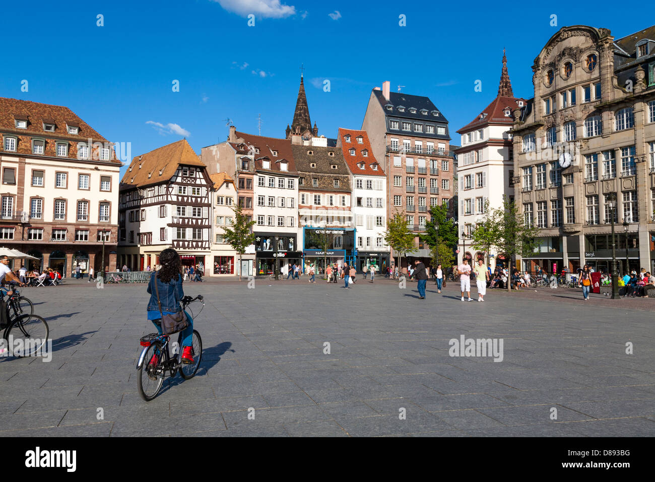 Kleber square Strasbourg, Alsace, France Stock Photo