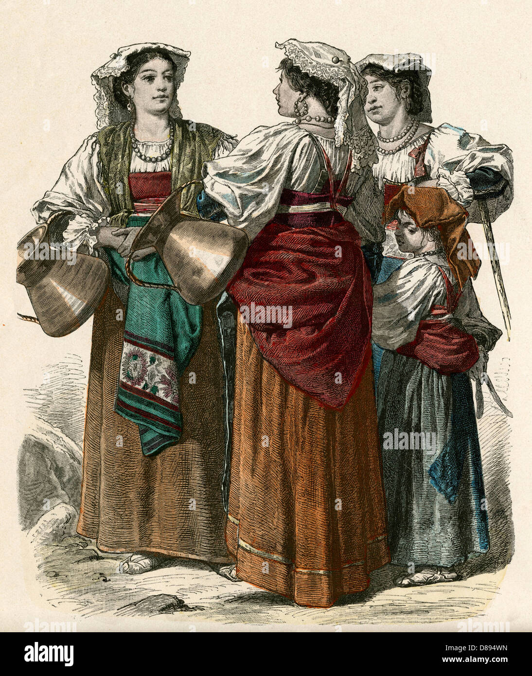 Racial - Italy - Romans - 19th century Stock Photo