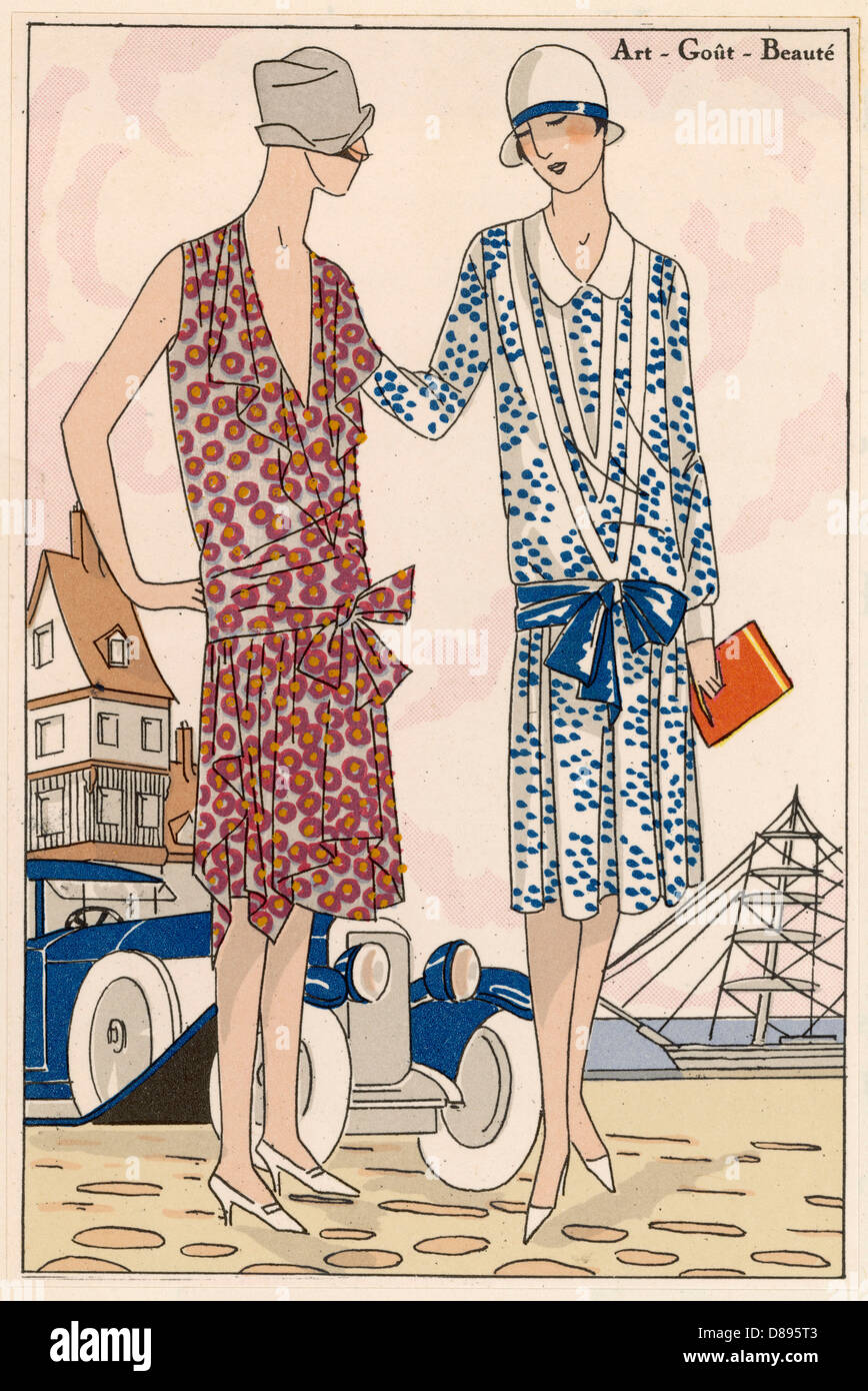 AFTERNOON DRESSES 1926 Stock Photo