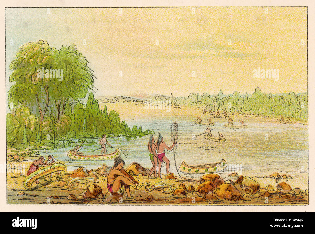 Native americans fishing hi-res stock photography and images - Alamy