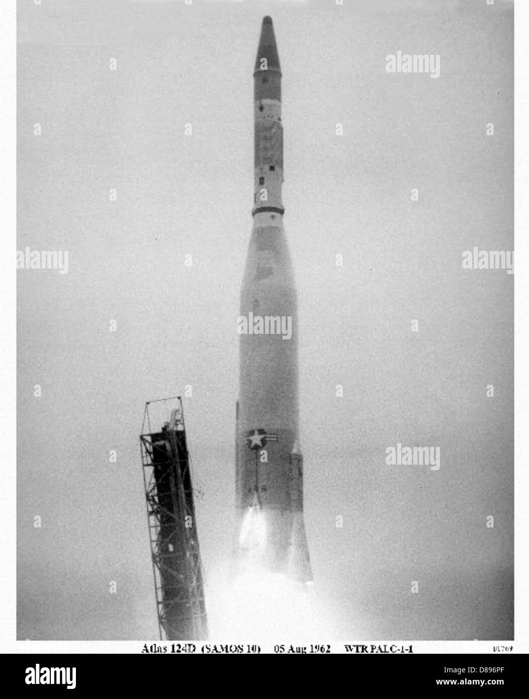 Atlas Agena B With SAMOS 10 (Aug. 5, 1962 Stock Photo - Alamy