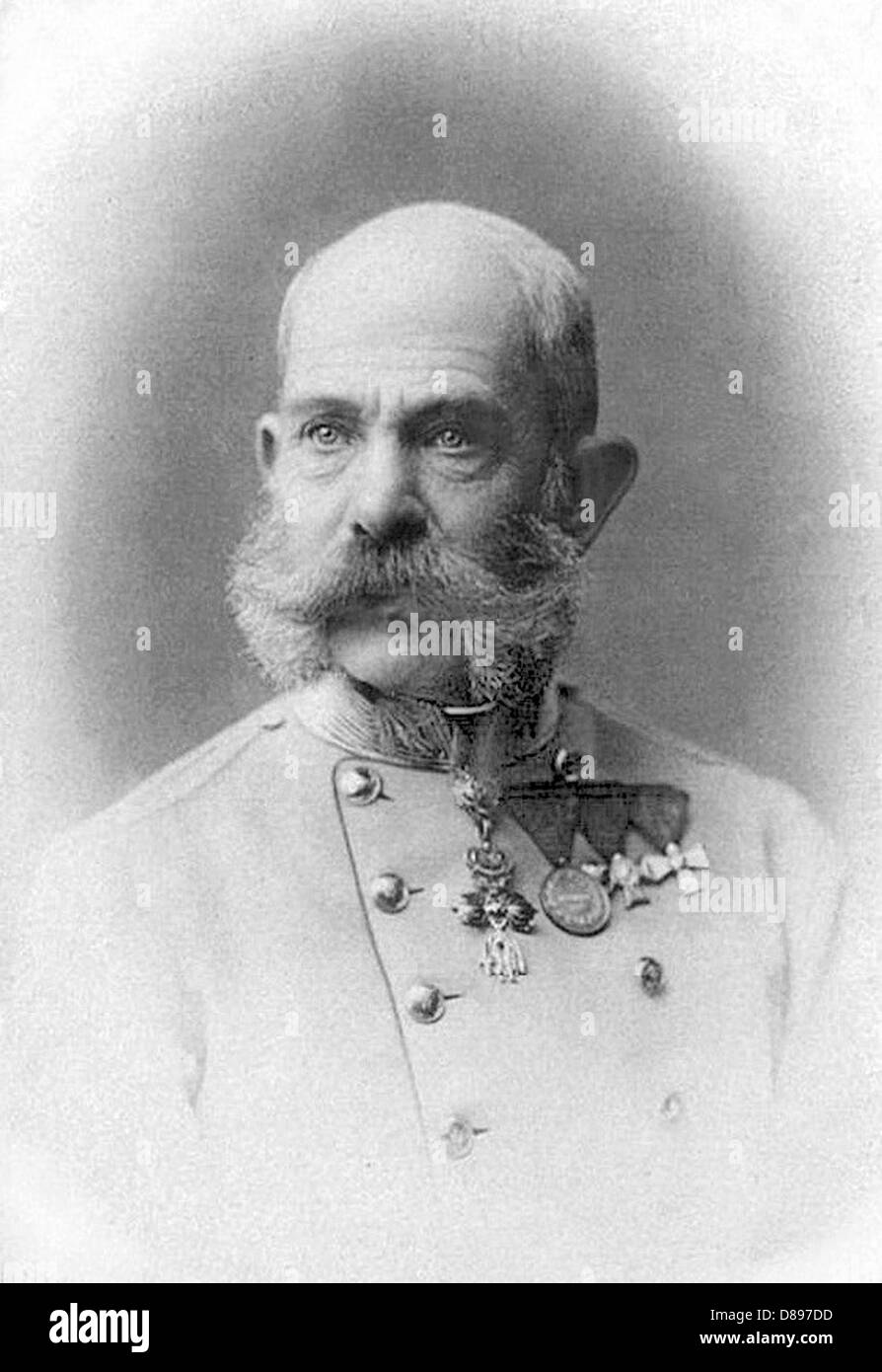 EMPEROR FRANZ JOSEPH OF AUSTRIA (18301916) photographed in 1898 Stock