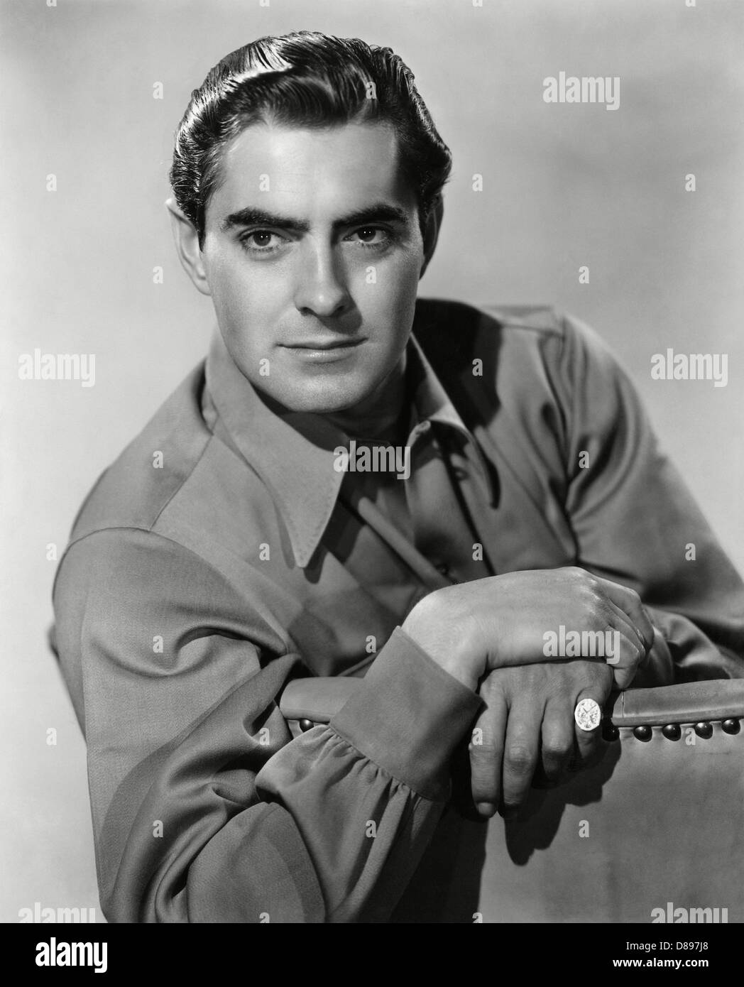 TYRONE POWER JR (1914-1958 US film and stage actor about 1945 Stock Photo