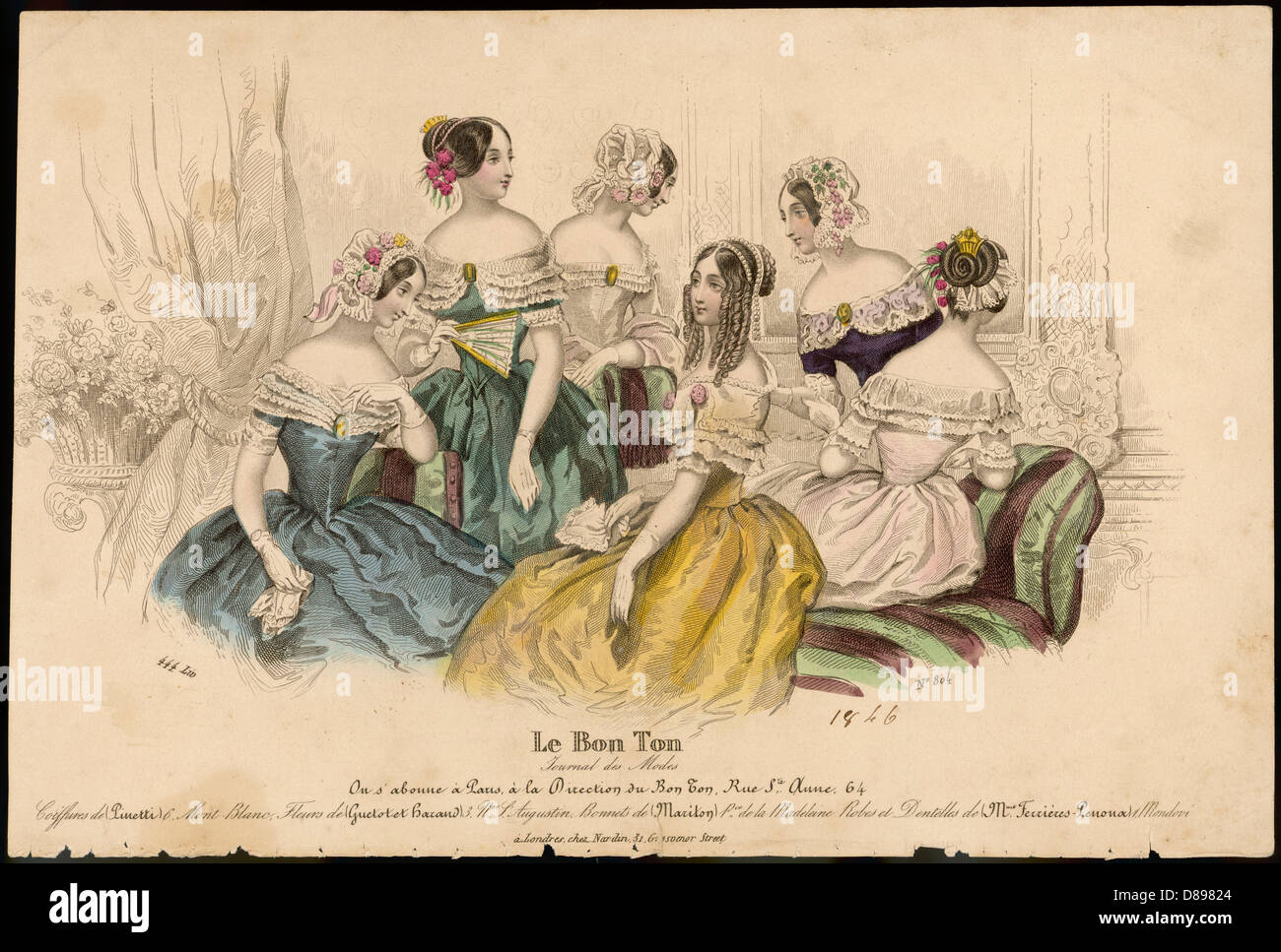 Indoor Dresses 1846 Stock Photo
