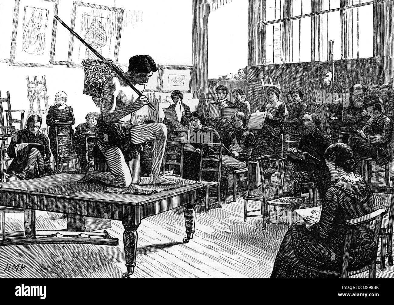 SLADE SCHOOL OF ART/1883 Stock Photo