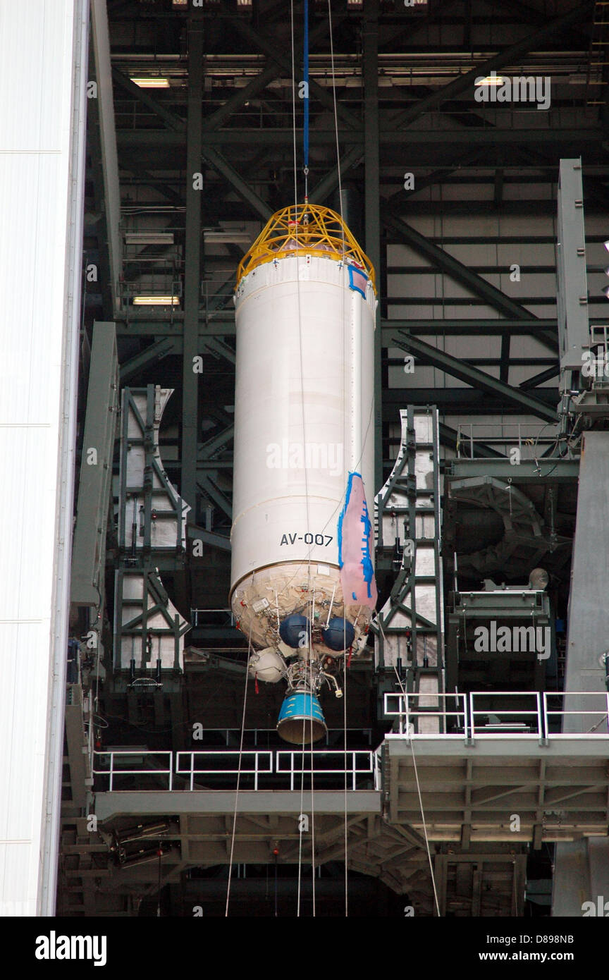 Centaur upper stage of Atlas V rocket. Stock Photo
