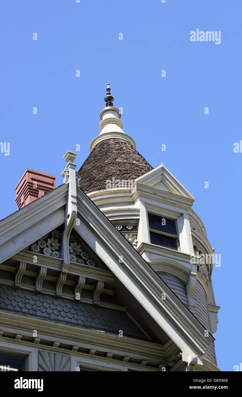 Queen Anne Style architecture, San Francisco, California, USA Stock Photo