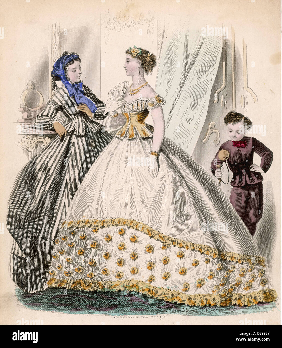 Victorian low cut dress hi-res stock photography and images - Alamy