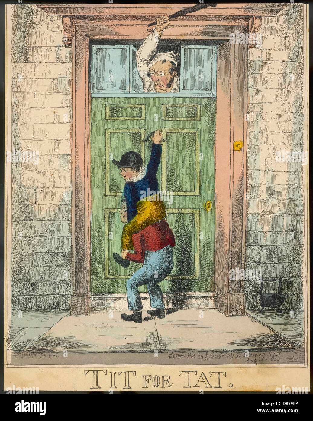 DOOR KNOCKER JOKE Stock Photo Alamy