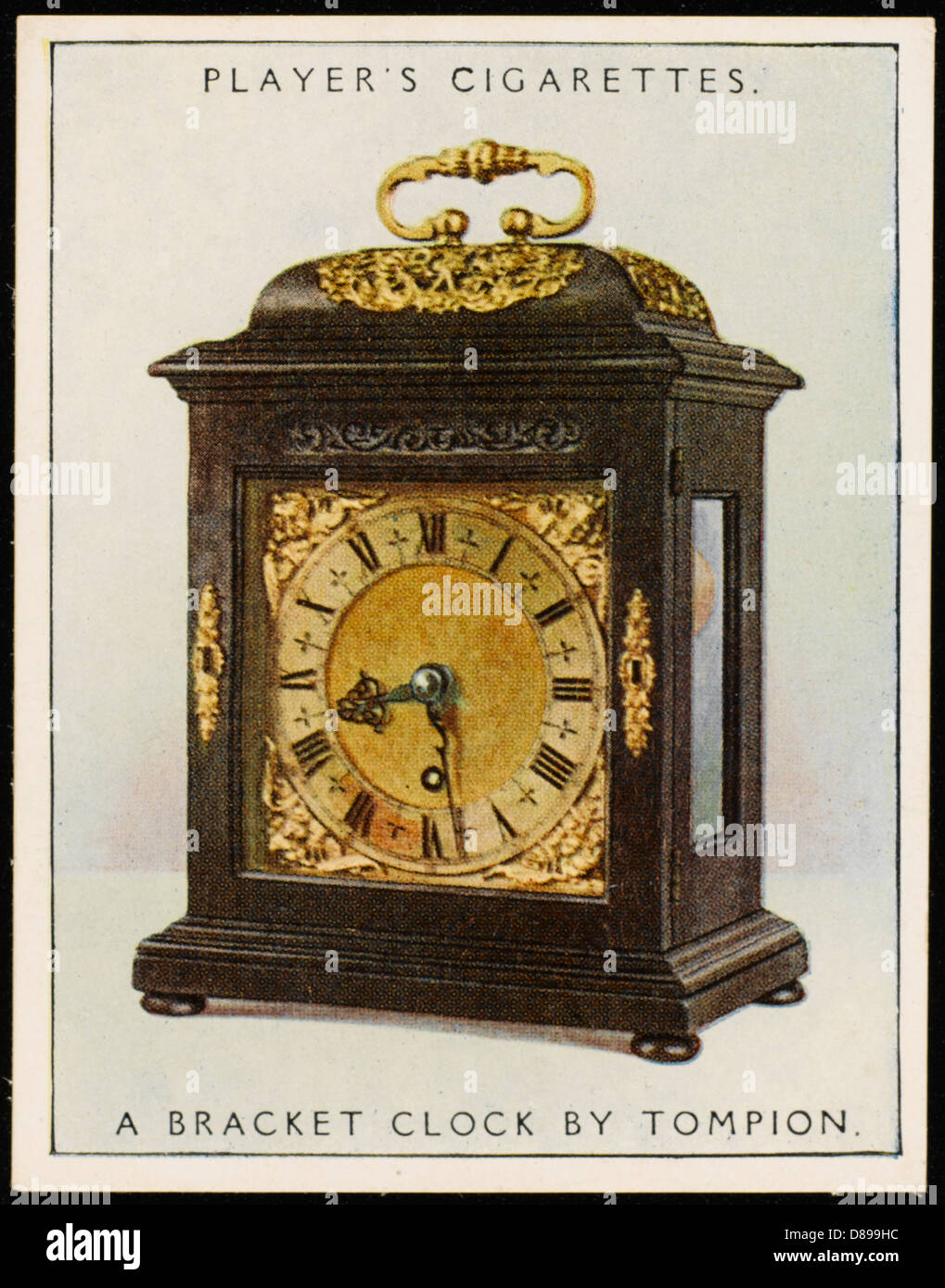 Bracket Clock Tompion Stock Photo