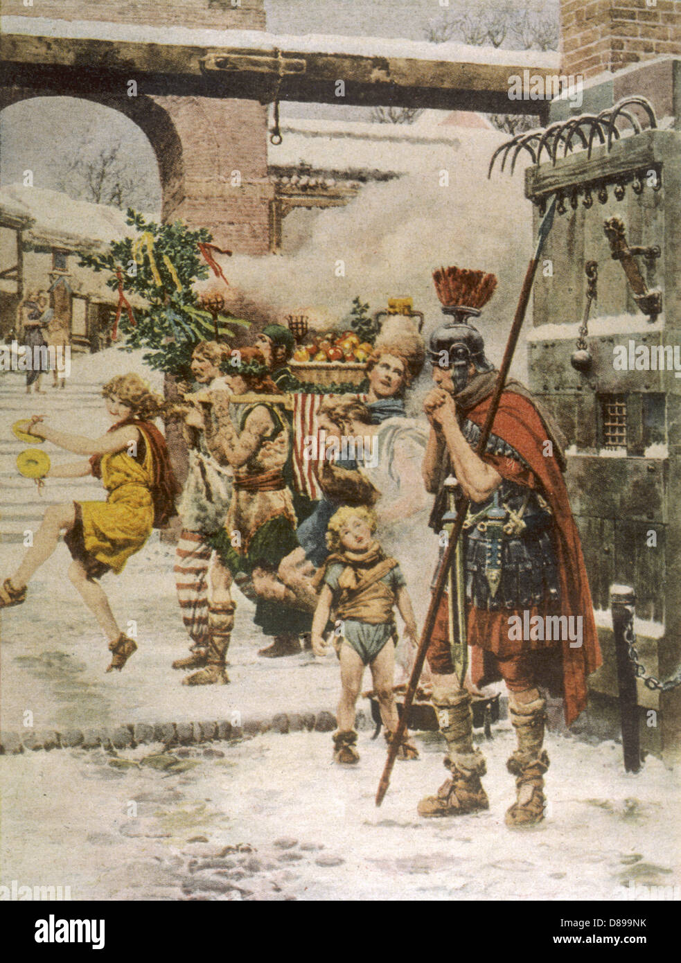 Roman Banquet Winter Stock Photo Alamy
