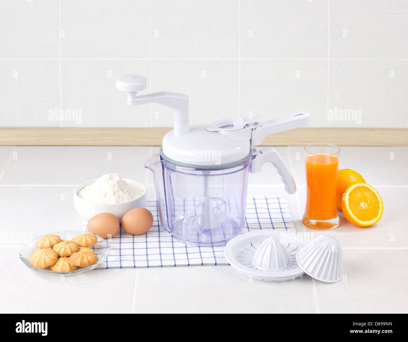 Food mixer with squeeze function Stock Photo