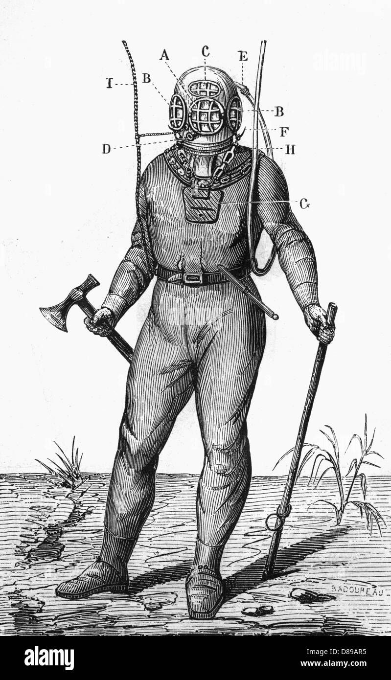 Cabirol's Diving Suit Stock Photo