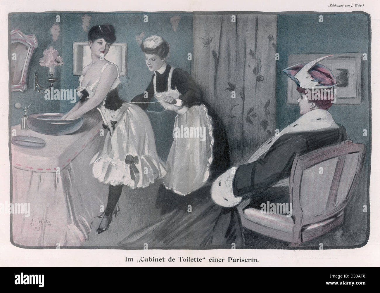 SOCIAL/PARISIENNE 1903 Stock Photo