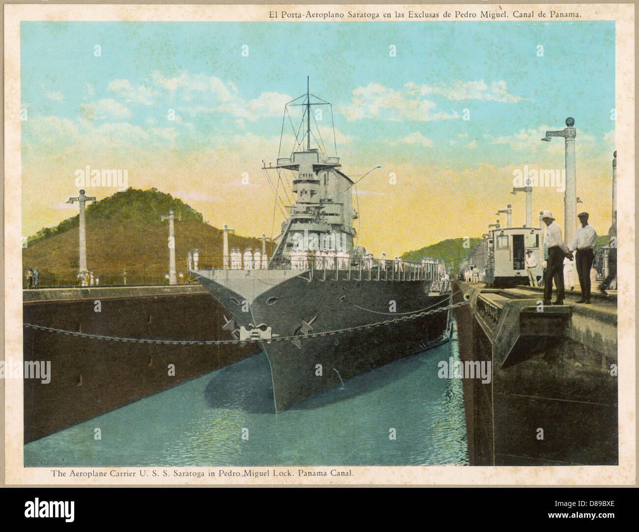 PANAMA CANAL AND CARRIER Stock Photo Alamy