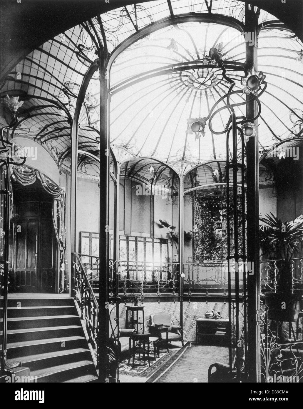 Viktor Horta's art nouveau building, Brussels, Belgium Stock Photo