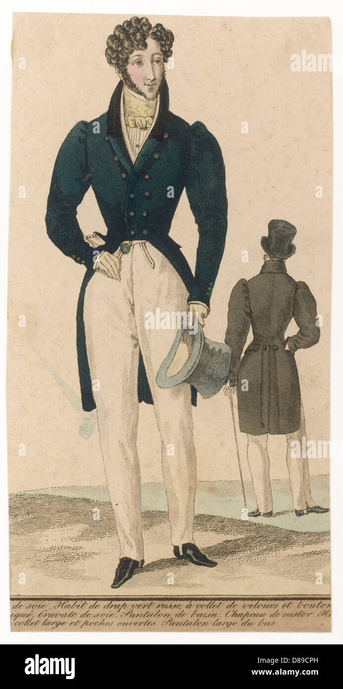 Costume - Men - 1826 Stock Photo