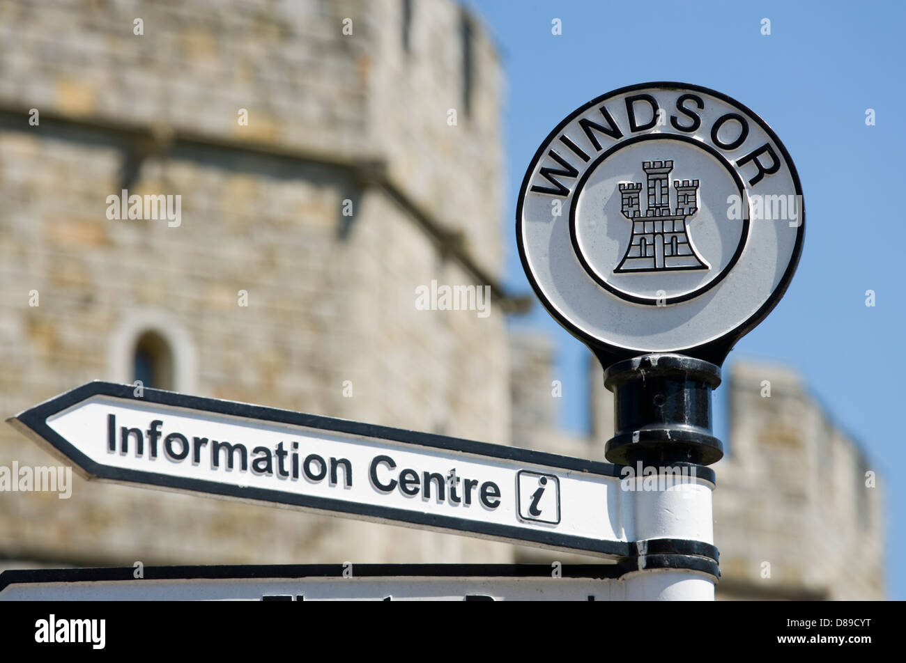 Sign outside Windsor Castle, Berkshire, UK Stock Photo Alamy
