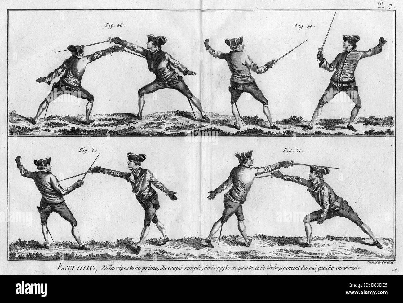 Fencing Positions Stock Photo Alamy