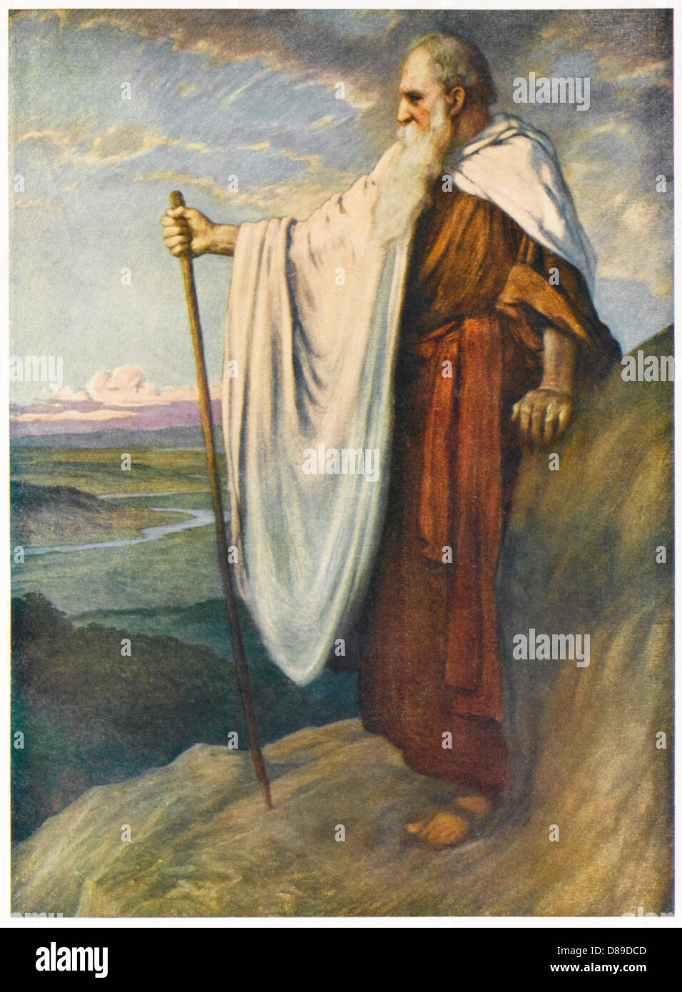 MOSES SEES AND DIES Stock Photo