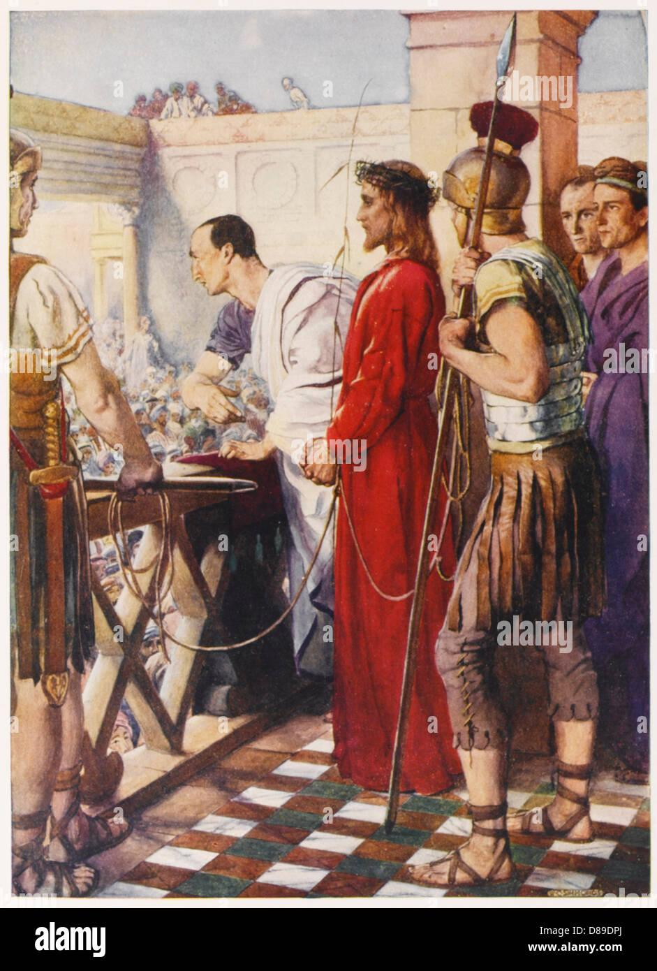 JESUS BEFORE PILATE Stock Photo - Alamy