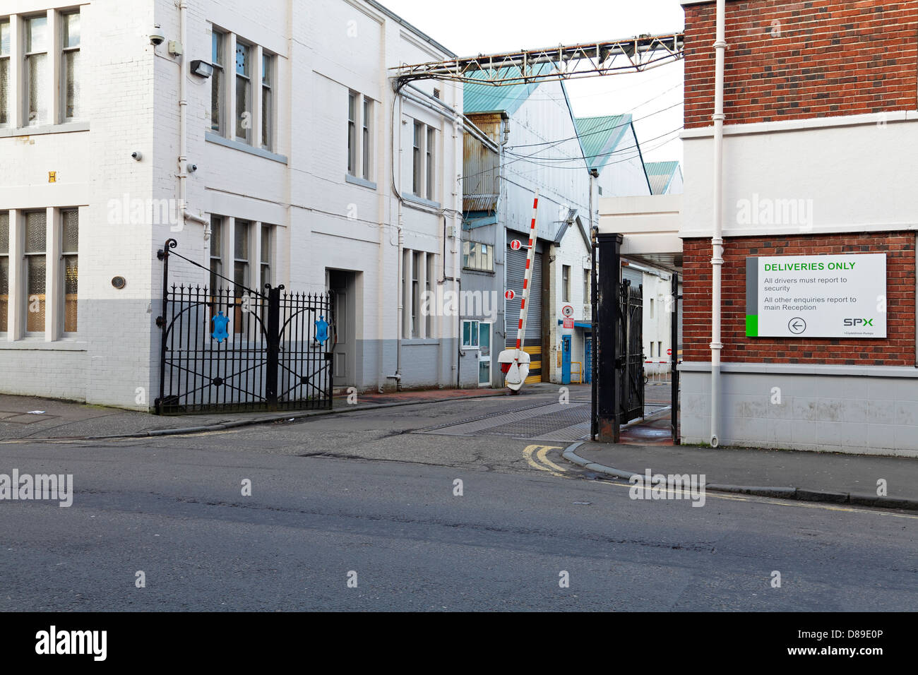 Factory Gates at Clyde Union Pumps, part of the SPX Group, Newlands
