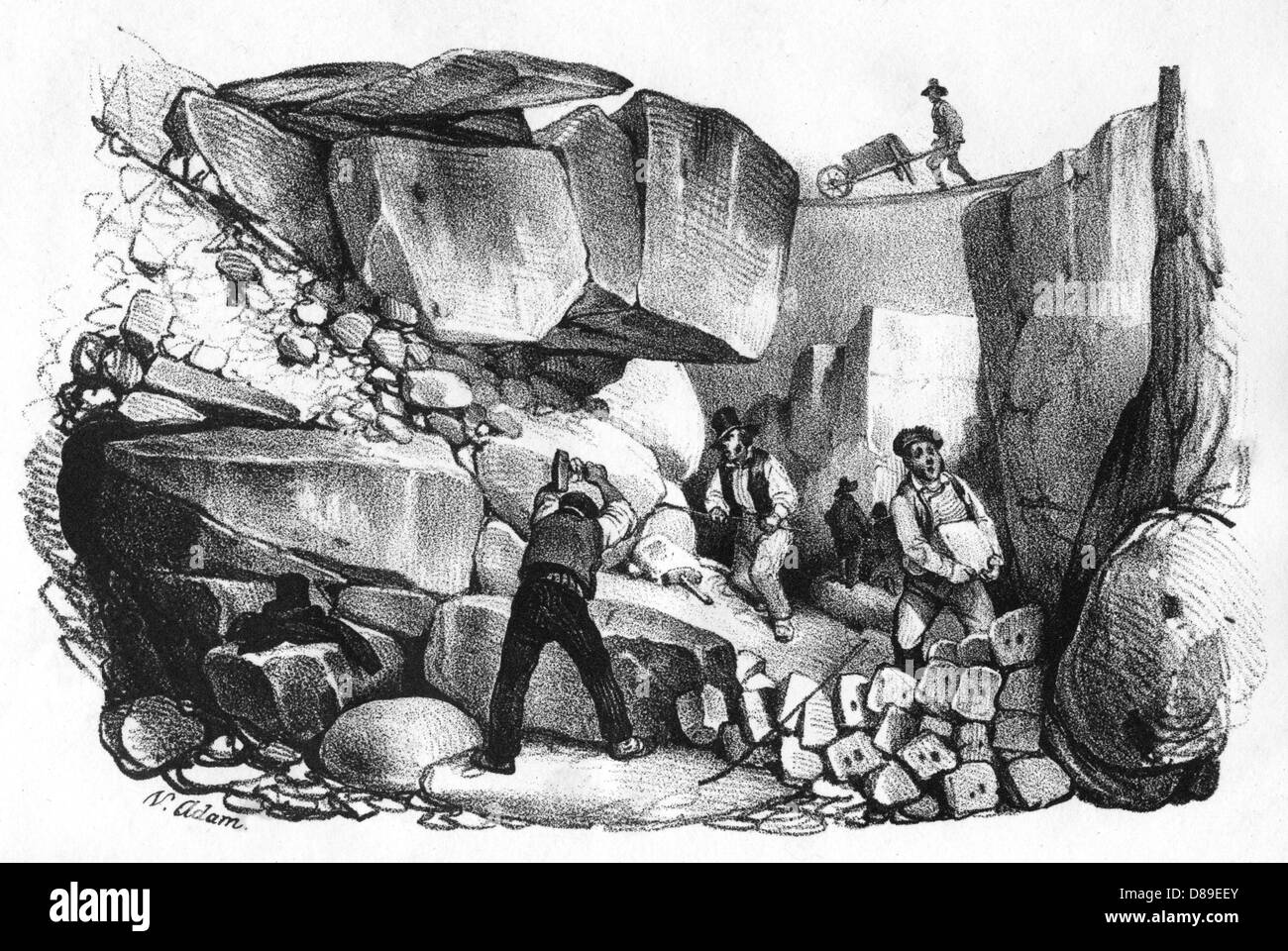 Quarrying history Black and White Stock Photos & Images - Alamy