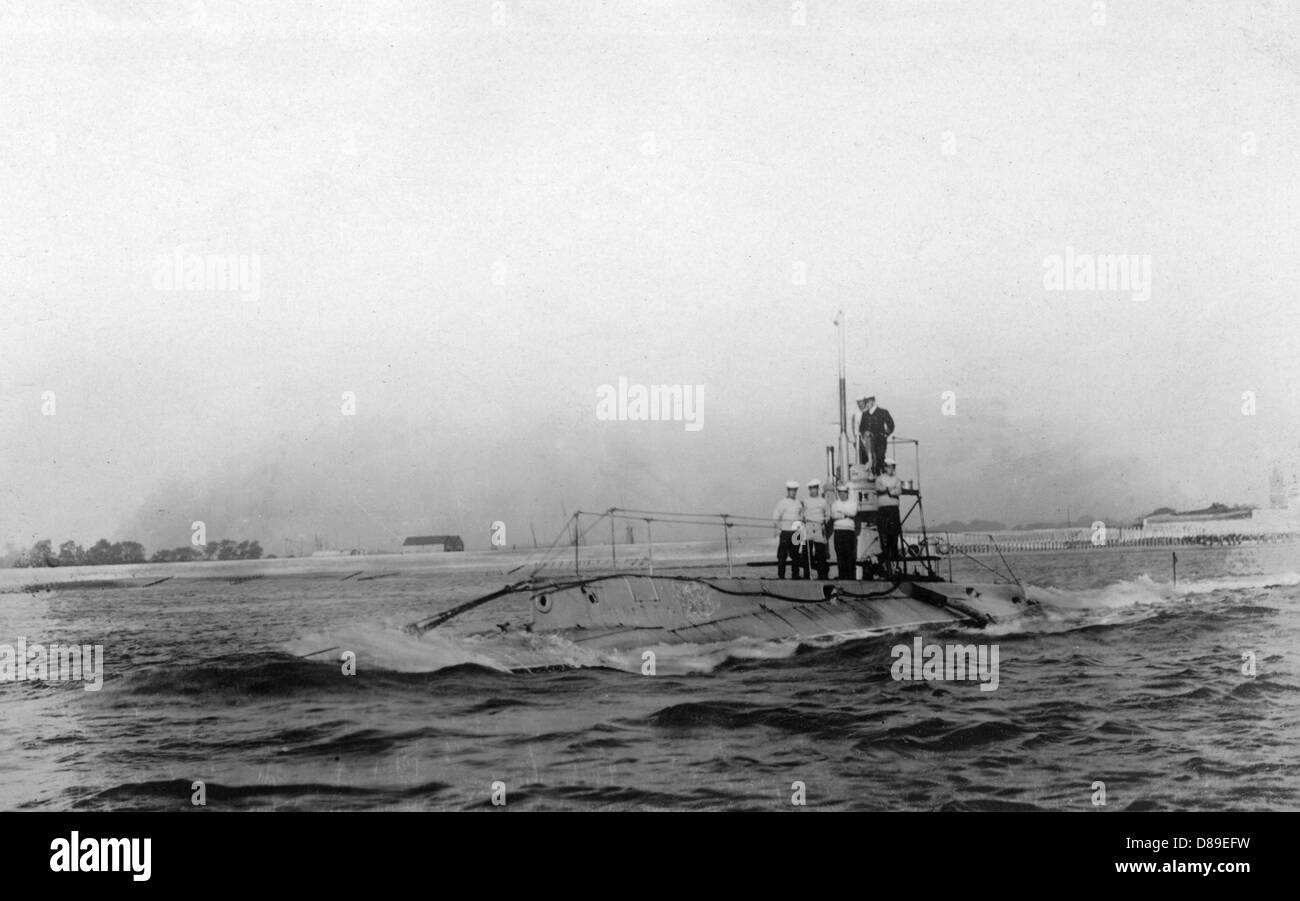 British Submarine B1 Stock Photo