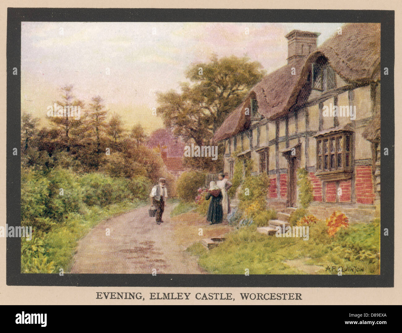 COTTAGE AT ELMLEY CASTLE Stock Photo Alamy