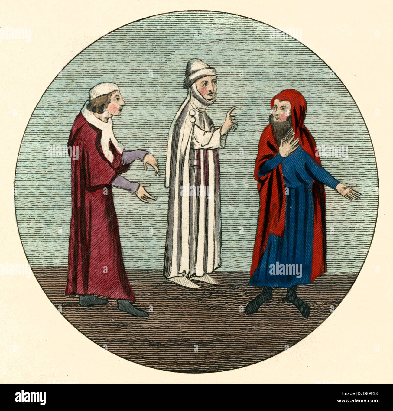 MEDIEVAL LEGAL PEOPLE Stock Photo Alamy