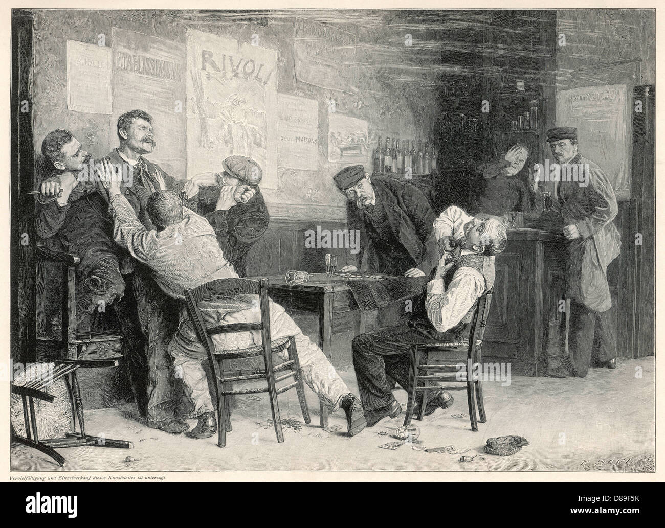 Bar Brawl 1890s Men Stock Photo Alamy bar-brawl-1890s-men-stock-photo-alamy